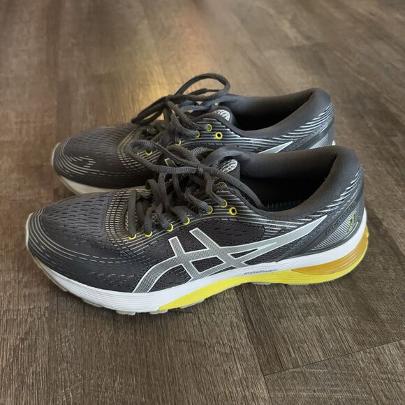 Asics Gel Nimbus Gray Yellow Womans Athletic Shoes Size 9 - Picture 3 of 9